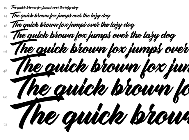 Orange font waterfall